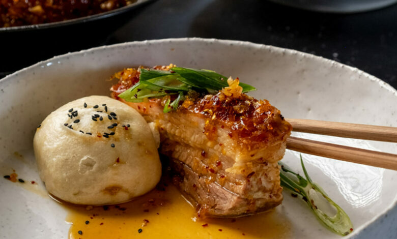 19 FEBRUARY - SATURDAY ENTERTAIN - Asian three-ingredient steamed buns with sticky orange pork belly