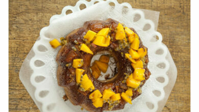 20 FEBRUARY - SUNDAY SPOIL - Upside down caramelised mango cake