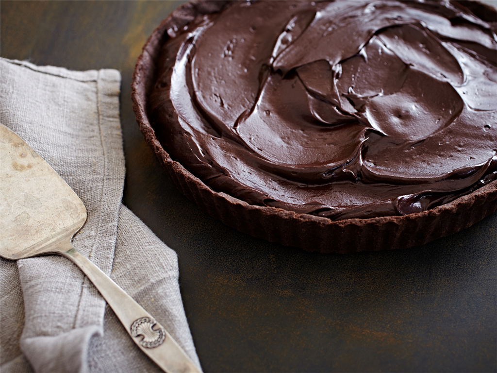 Sunday spoil: Triple chocolate tart