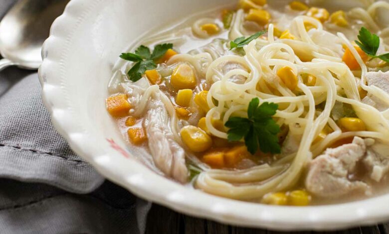 19 MAY WFD - Chicken and corn noodle soup