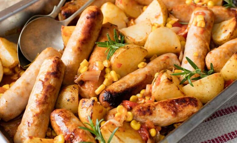 25 MAY WFD - Potato and sausage casserole (Medium)