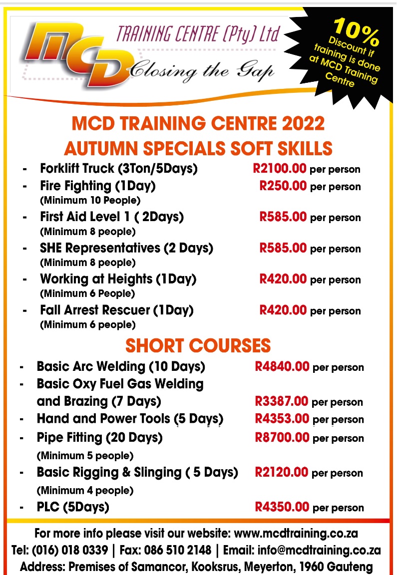 Prepare yourself for a bright future Open Day at MCD Training on 30