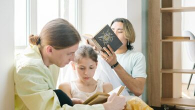 family reading