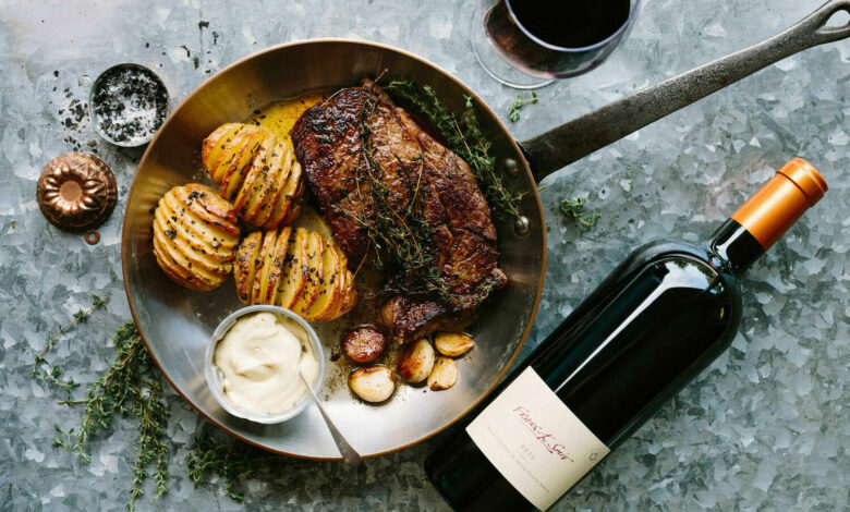 22 OCTOBER - Entertain at home - Butter basted ribeye steak with Hasselback potatoes and aioli