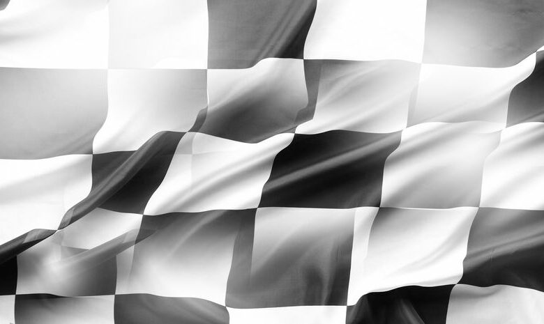 Checkered racing flag