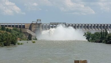 The Vaal Dam is currently sitting at 103%.