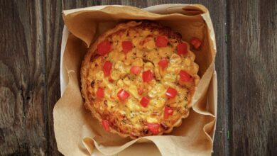 Meat-free Monday: Sweet corn and basil tart