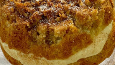 Milk tart cake made in an air fryer