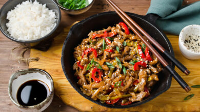 Easy sweet and sour pork stir fry recipe
