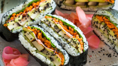 Get wrapped up in flavour with Portabello Onigirazu