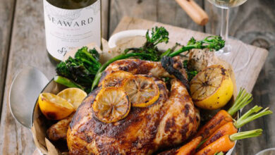 Spier Seaward Chenin Blanc with roasted chicken