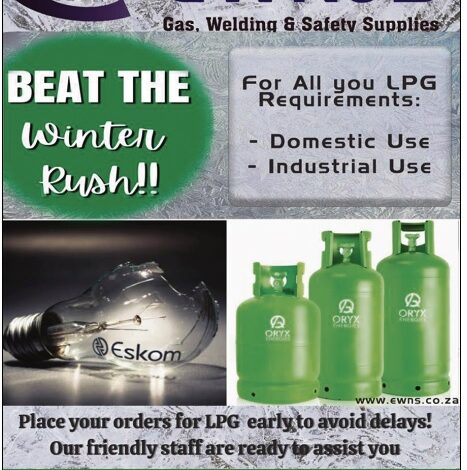 EWN & S: For all your Gas, Welding & Safety supplies | Vaalweekblad