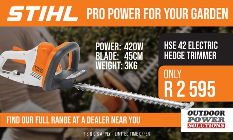 Stihl Summer - HSE42 Hedge Trimmer_780x470