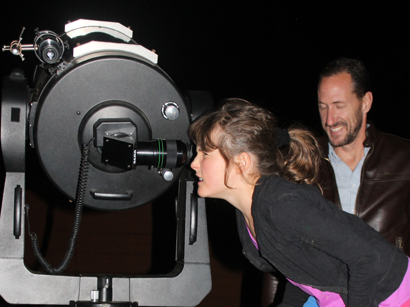 Nigel - Stargazers discover the beauty of outer space through large aperture telescopes