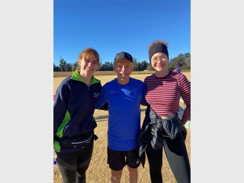 Bruce Fordyce reminded Nigel runners that showing up matters more than speed when he joined the Ferryvale parkrun.