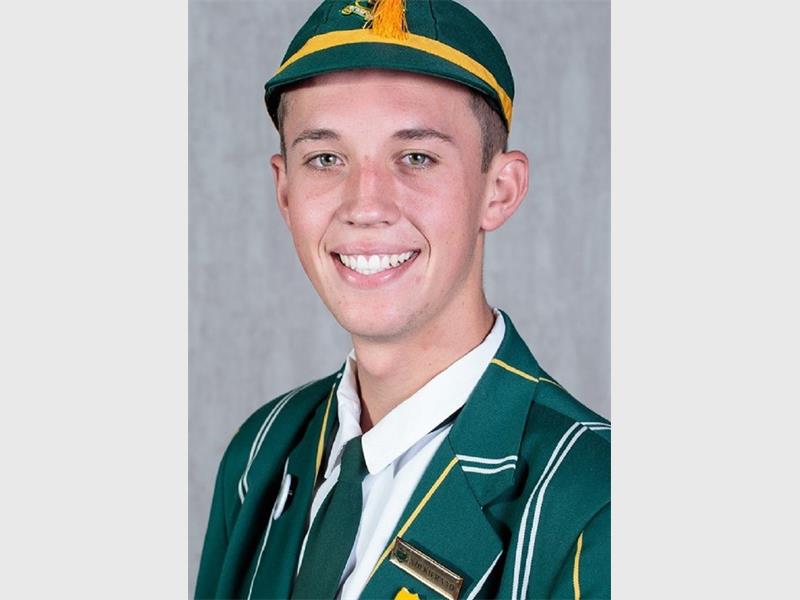 Huib Sprong van Hoër Volkskool Heidelberg is gekies as deelnemer in die gesogte Matriek van die Jaar kompetisie en droom nou daarvan om sy gemeenskap en skool landwyd trots te maak.