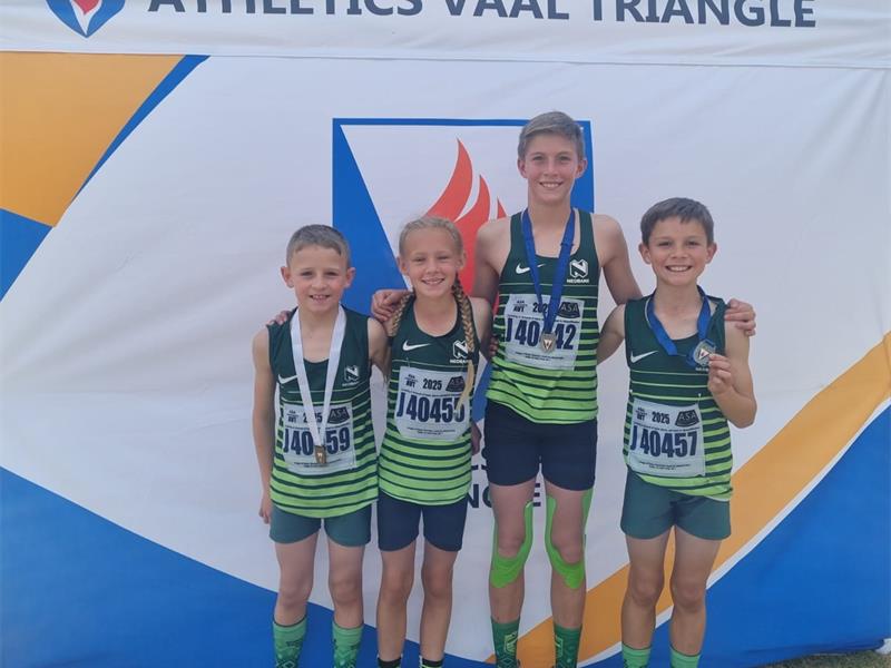 Vier talentvolle atlete van Laer Volkskool het op 9 Augustus by die Vaaldriehoek-landloopkampioenskappe top plasings behaal.