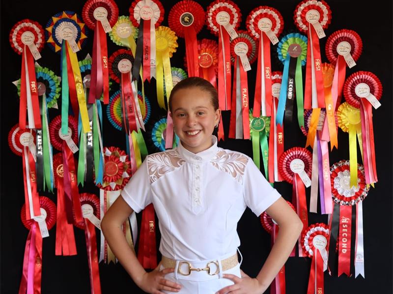 Tali van der Merwe en haar perd Mawarda is gekies om deel te wees van die Gauteng A-span wat nasionaal gaan meeding.