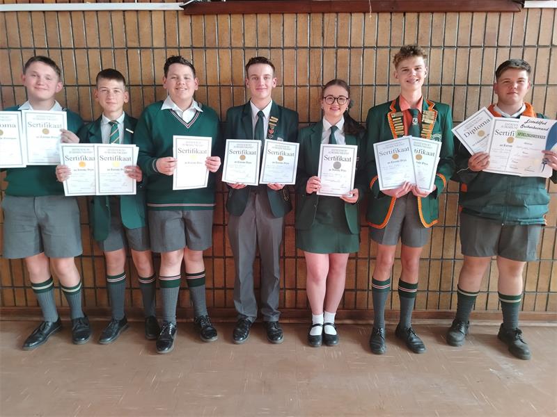 Die leerders het die beoordelaars beïndruk met hul goeie voorbereiding van hul aanbiedings.