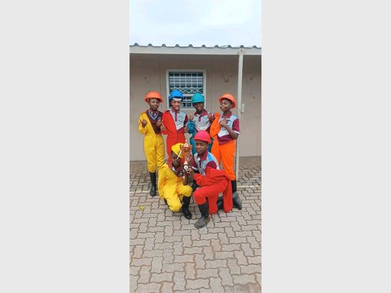 Ratanda Bertha Gxowa Primary School's energetic gumboot dancers brought home first place in the Segarona District competition