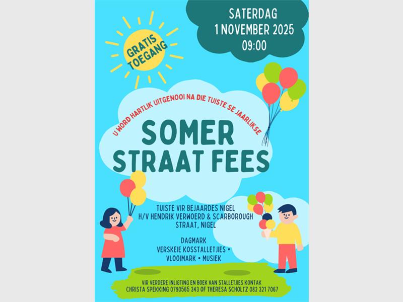 Geniet kosstalletjies, teetuin, koektafel en vermaak vir die hele gesin, terwyl jy help om fondse in te samel vir doeke en medikasie vir die tehuis se inwoners.