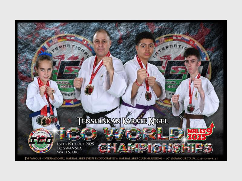 Sensei Leon Gagiano and his talented Tenshinkan students have brought home an impressive medal haul from the ICO International Combat World Championships in Wales.
