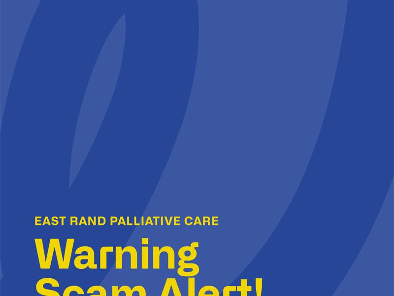 The organisation says it no longer operates as Hospice East Rand and will never conduct door-to-door or cash collections.