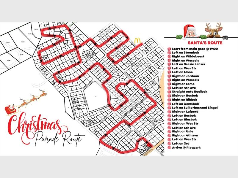 Van feeslik versierde huise tot Kersvader wat voor ry, Jordaan Park se parade beloof pret vir die hele gesin.