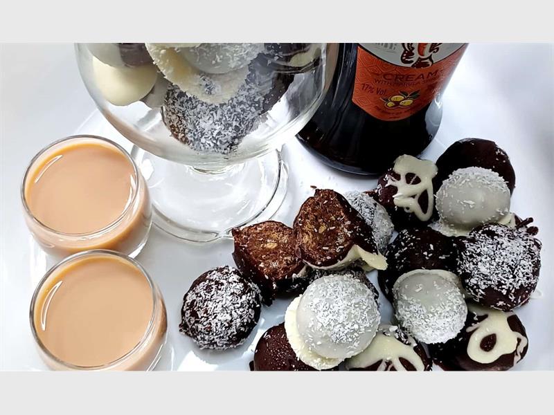 These rich, indulgent truffles combine dark chocolate, cream, and Amarula liqueur for a perfect after-Christmas dessert or gift for adults.