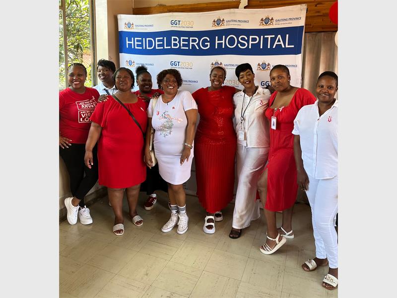 The Sizanempilo Clinic staff united for an educational World AIDS Day commemoration.