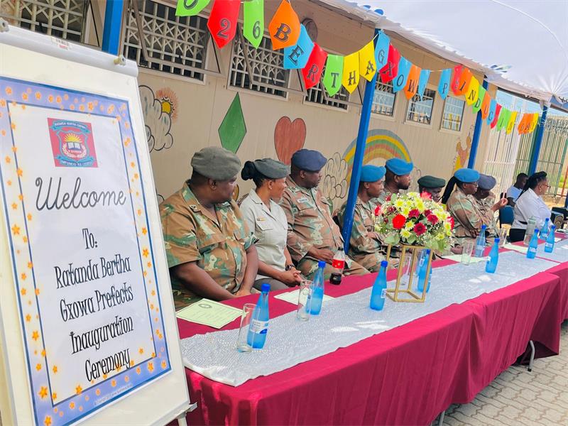 The Bertha Gxowa Primary School marked a milestone on February 4 when newly elected prefects were inducted during the school’s first ceremony of its kind.