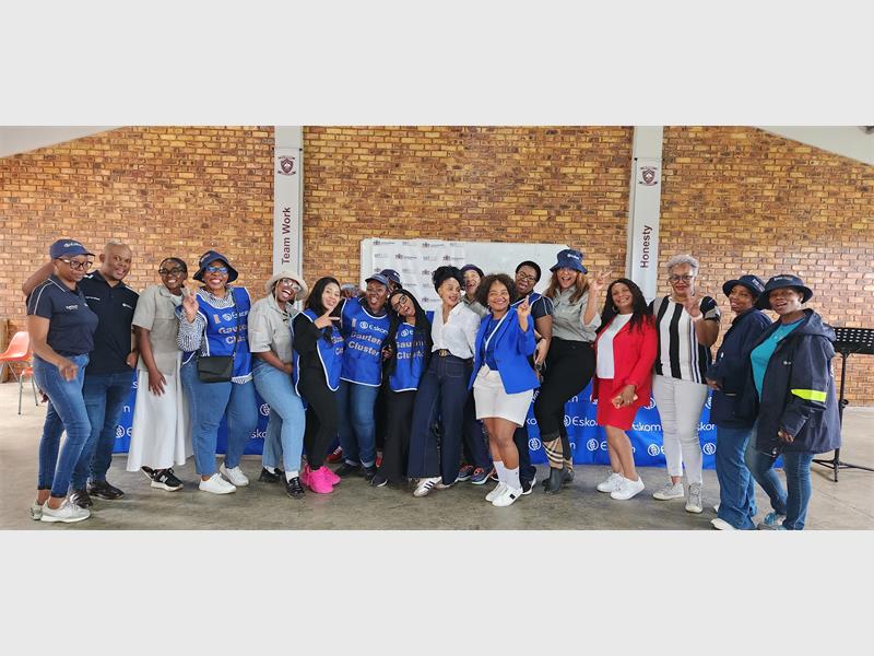 Funded from their own pockets, Eskom Women in Power members donated essential toiletries and shared empowerment messages to help matric learners stay motivated, confident, and focused.