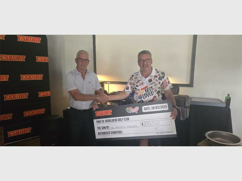 Heidelberg Golf Club receives a welcome boost thanks to Eskort’s ongoing local support.