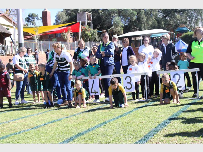More than 12 pre-schools gathered at Laer Volkskool on May 9 for an energetic athletics day focused on fun, participation and early childhood development, with educators praising the event for building confidence and encouraging a love for sport.