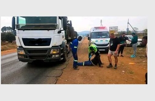 A truck driver is believed to have suffered a seizure while driving on the R549 Vaal dam Road on June 3 but managed to bring his vehicle to a controlled stop before collapsing, preventing a potentially serious accident.