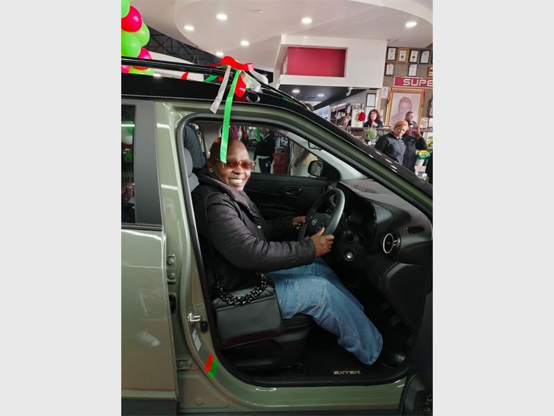 What started as a routine shopping trip turned into a life-changing moment for Delmas resident Sophie Lebiloane, who was announced as the lucky winner of a brand-new Hyundai Exter in a promotional competition hosted by SPAR Angelo Mall.
