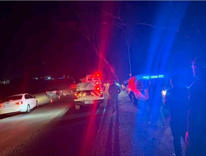 A pedestrian was rushed to hospital after being struck by a bakkie on the R23 near Heidelberg.