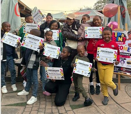 Young artists turned plain T-shirts and denim into colourful masterpieces during the CEO Fashions Kids Sip & Design Experience at Nigel Picahna Restaurant. Founder Mabotle Mphuti says the event was about building confidence, encouraging self-expression and inspiring the next generation of young creatives.