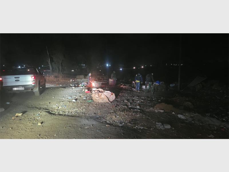 A coordinated crime-fighting operation by the Heidelberg Detective Unit, SAPS and the Rensburg Forum targeted illegal informal settlements linked to criminal activity in Heidelberg, Shalimar Ridge and Rensburg.