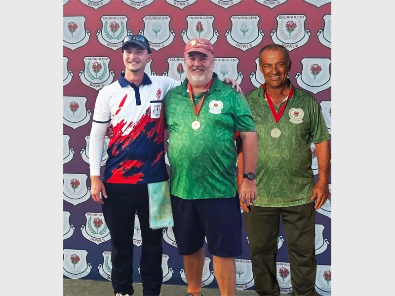 Heidelberg Bowling Club has achieved a historic first in EKB bowling, with Johann Strauss, Karl Strauss and Pieter Pieterse simultaneously holding the Junior, Open and Veterans President’s invitational titles.