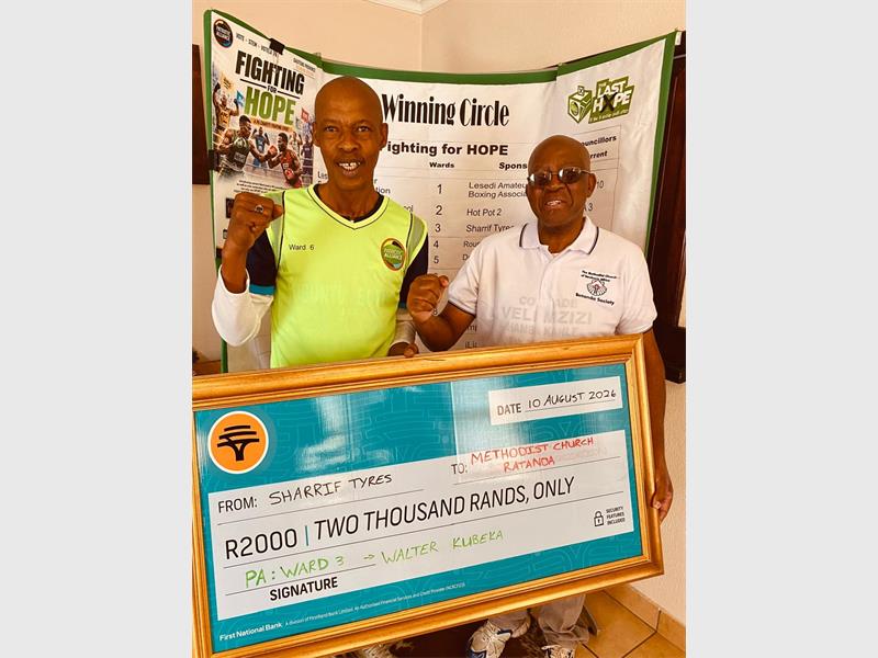The PA Sedibeng Region’s Fighting for Hope charity event continues to give back.
