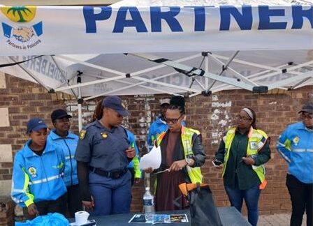 Heidelberg SAPS stepped up community engagement with a safety awareness operation at the Heidelberg Taxi Rank, reaching around 200 people and distributing approximately 200 crime-prevention pamphlets.