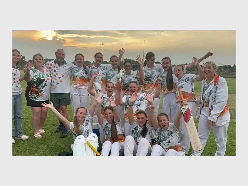 Hoërskool John Vorster’s girls’ cricket team is celebrating after defeating Edenvale High in the final to secure the league title, earning praise from the proud Vossieland school community.