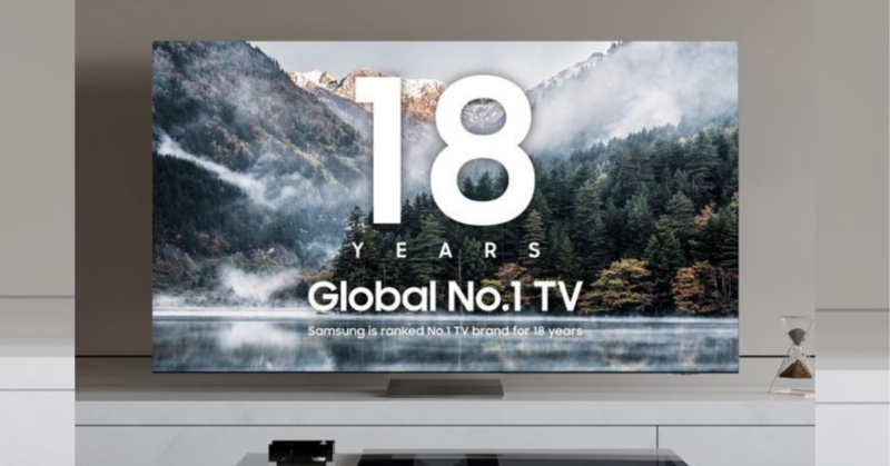 Samsung Electronics has once again demonstrated its leadership in the global TV market, marking an unprecedented 18-year streak at the forefront of the industry.