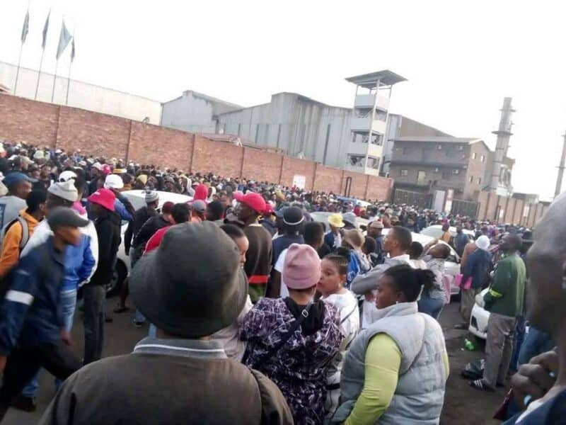 Hundreds of people rushed to a company after seeing a fake job hiring post online, only to find it had no jobs available.