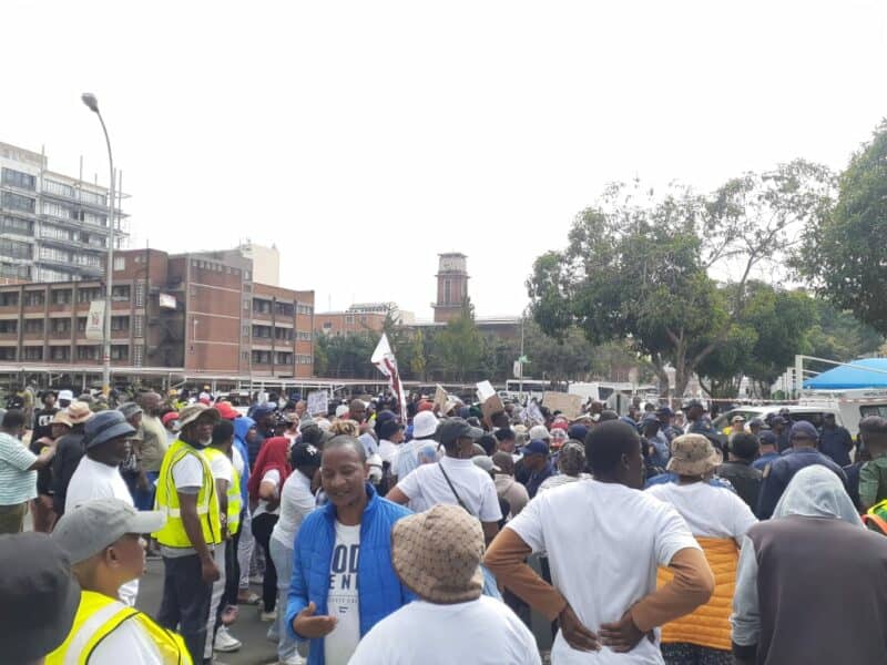 Residents demand long-awaited title deeds for their homes as frustration boils over in Germiston.