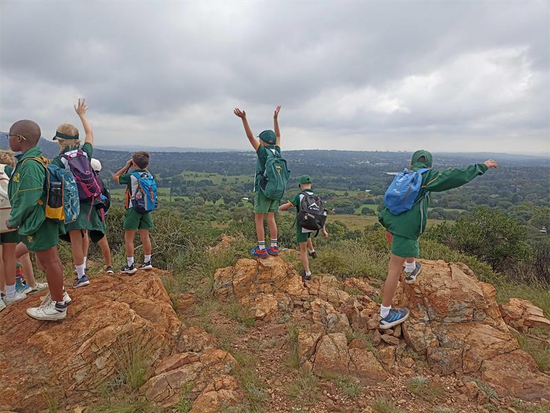 Learners from Jan Cilliers School enjoy the wide open spaces