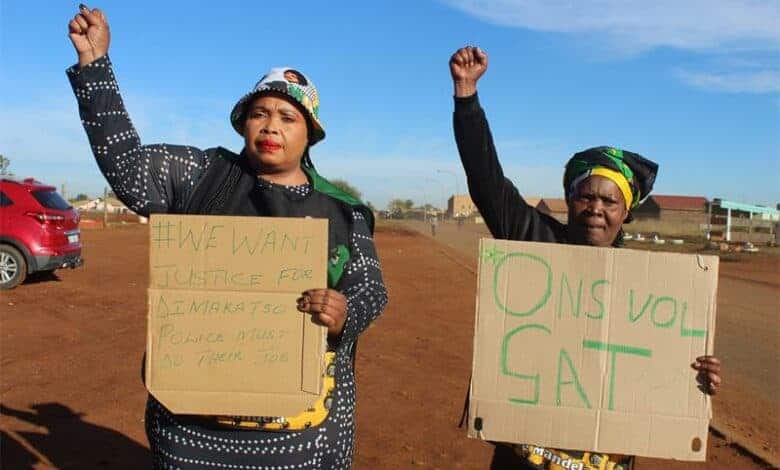 Community members march to Dawn Park Police Station demanding justice for Dimakatso Mofokeng and action against rising violence