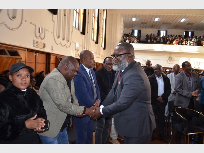 Khethamabala Sithole was remembered as a caring and principled man at his memorial service.