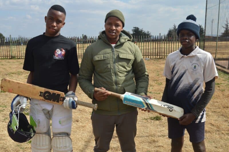 Kgotso Madalane and Ethan Letletle, both 14, aim to represent South Africa while highlighting the urgent need for proper cricket infrastructure in their township.